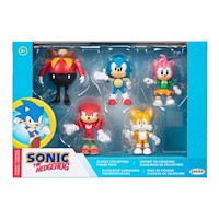 Sonic Pack x 5 Figuras Clásicas de Colección